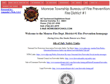 Tablet Screenshot of monroefireprevdis1.com